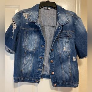 Distressed Jean jacket
